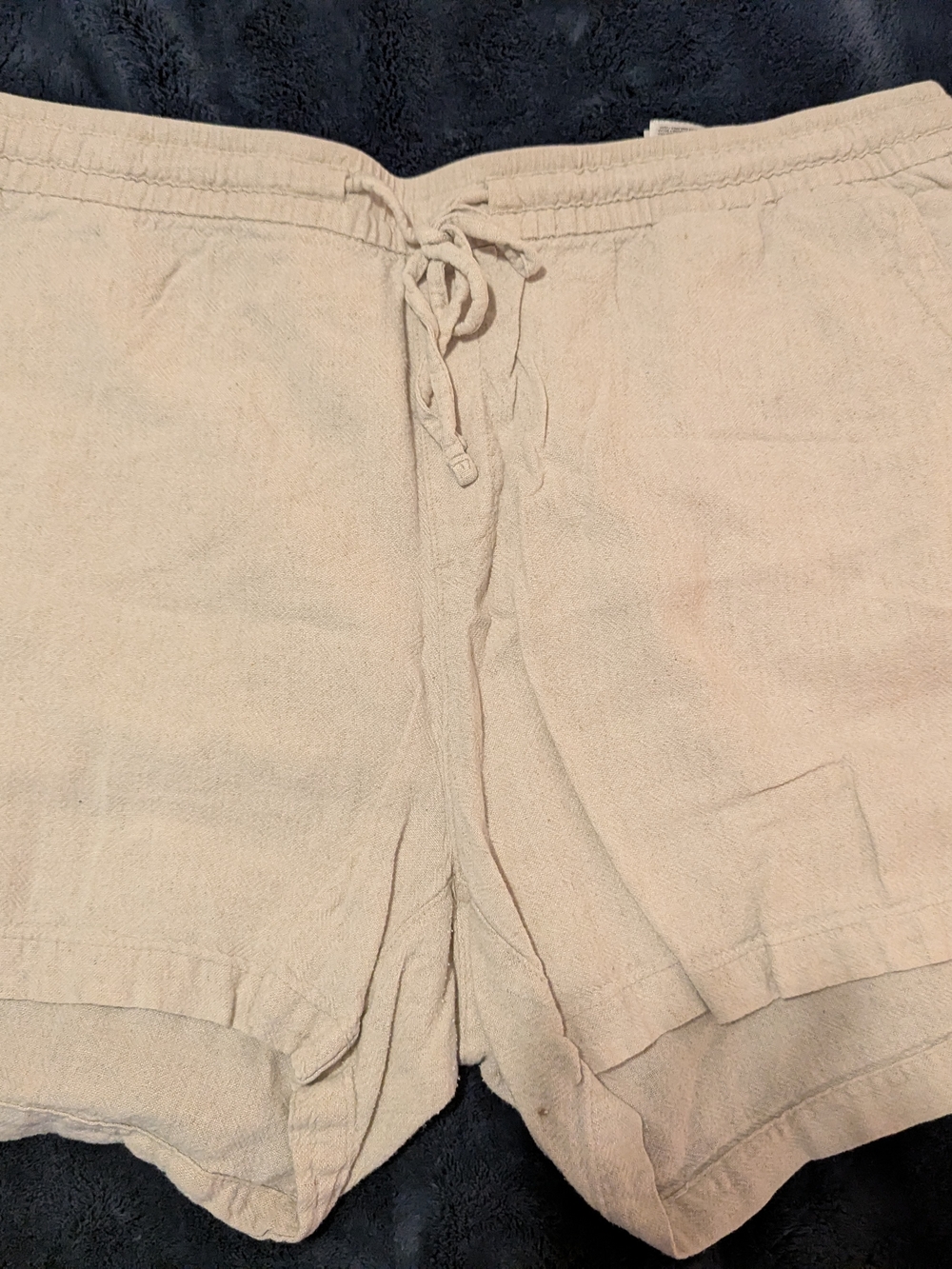 Old Navy Light Beige Linen Shorts